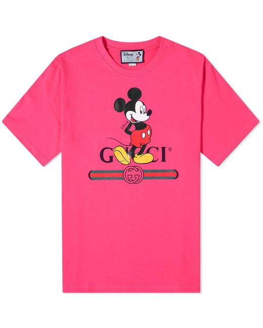 Gucci Cotton Disney X Oversize T-shirt in Pink for Men - Save 17% - Lyst