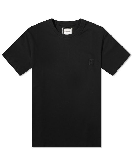 Wooyoungmi Black Back Flower Logo T-Shirt for men