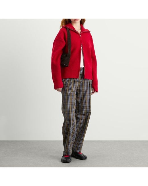 Damson Madder Gray Fia Check Trousers