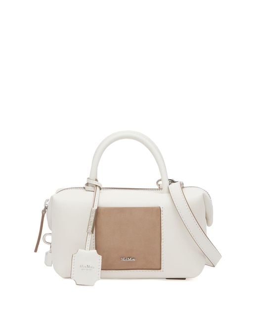 ♡Max Mara♡ホワイト スモール Holdalls バッグ Max Mara Holdallspock Holdall Bag in White | Lyst