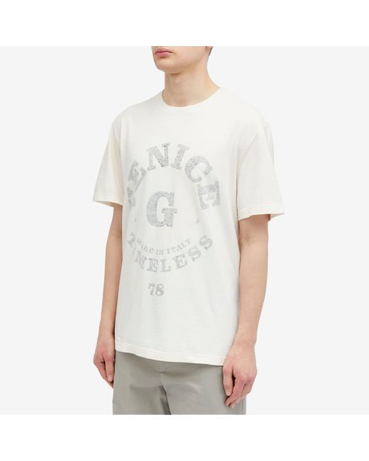 Golden Goose Deluxe Brand White Venice Print T-Shirt for men