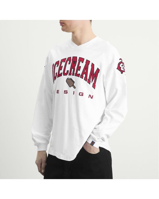 ICECREAM White Design Longsleeve T-Shirt for men