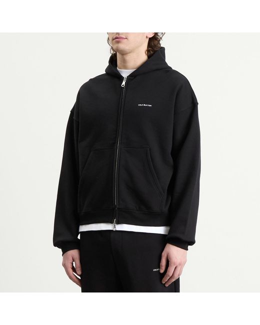 Cole Buxton Black Vintage Mini Logo Zip Hoodie for men