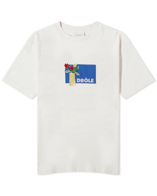 Drole de Monsieur White Drôle De Monsieur Vase Graphic Logo T-Shirt for men