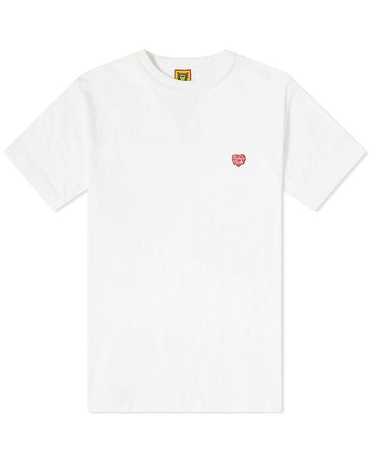 Human Made White Heart Badge T-Shirt for men