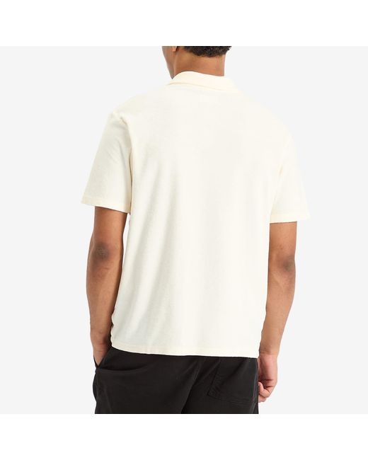 Universal Works Natural Newlyn Light Weight Terry Polo for men