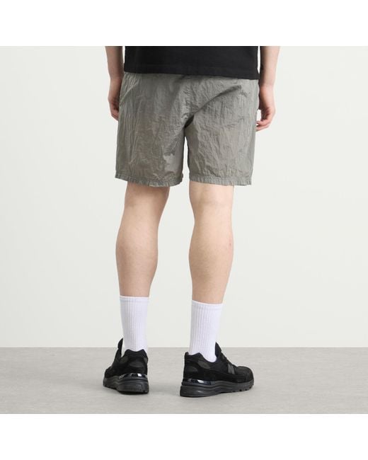 Stone Island Gray Nylon Metal Swim Shorts for men