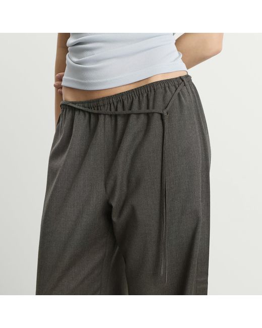 St. Agni Gray Wool Everyday Pants
