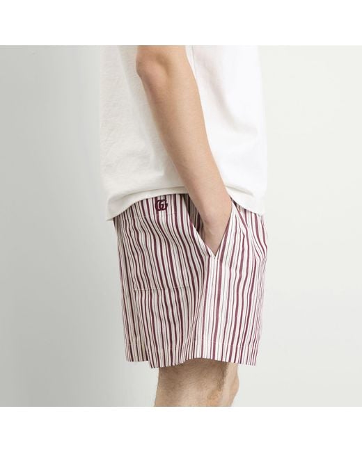 Gucci Red Stripe Shorts for men