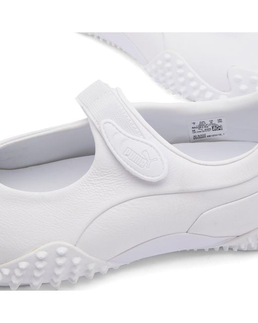PUMA White Mostro Fey Lth Sneaker