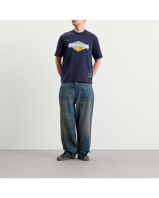 Adidas Blue X Thrasher Afa Argentina T-Shirt for men