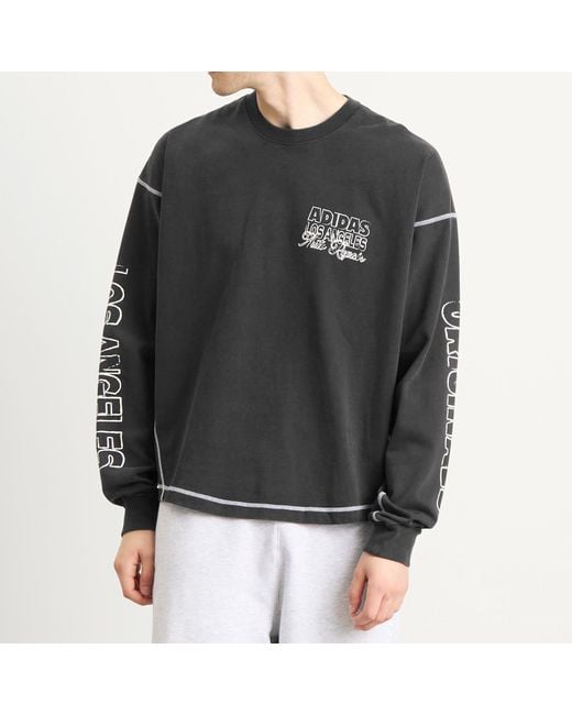 Adidas Black Og La Long Sleeved T-Shirt for men