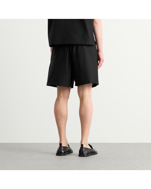 MKI Miyuki-Zoku Black Presented By End. Botanical Print Wide Leg Shorts for men