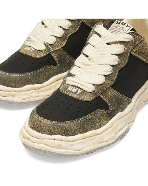 Maison Mihara Yasuhiro Brown Wayne Nylon Vintage Suede Low-Top for men