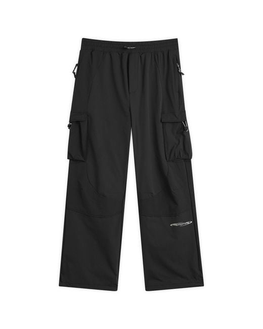 KA_YO_Prototype Gray Parachute Cargo Mix Trousers for men