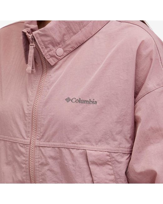 Columbia Pink Paracutie Windbreaker