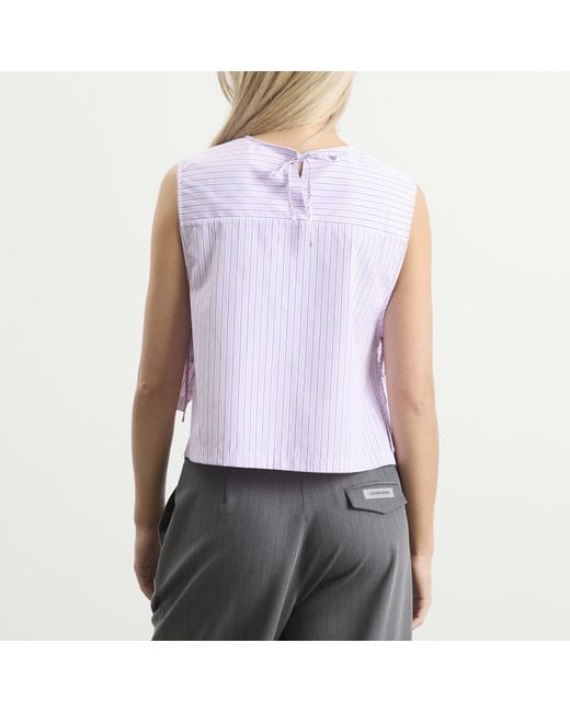Stel Purple Side Tie Vest Top