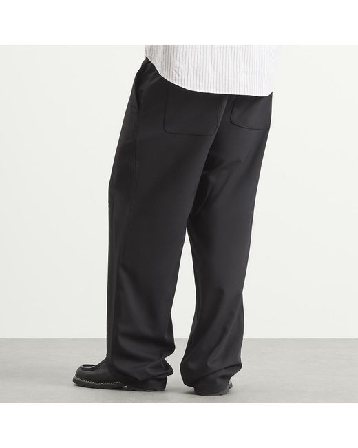AMI Gray Elasticated Waist Trousers for men