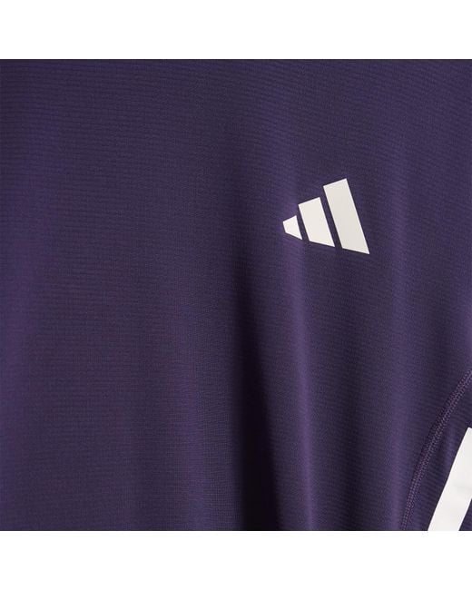 Adidas Originals Blue Adidas Adizero Running T-Shirt