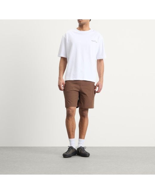 Mellow Clo Brown Forage Shorts for men