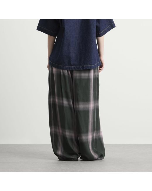 Needles Gray H.D Rayon Plaid Pants