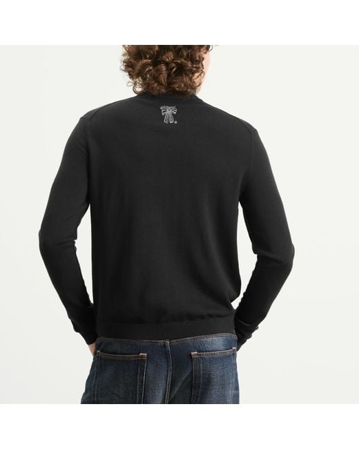 Acne Black Kungo Merino Zip Through Jumper for men
