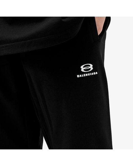 Balenciaga Black Logo Slim Sweatpants for men