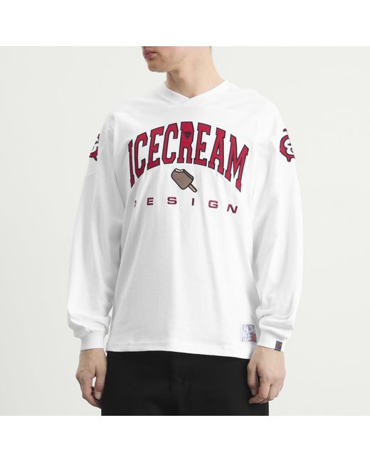 ICECREAM White Design Longsleeve T-Shirt for men