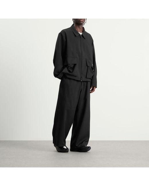 Y-3 Gray Technical Drawstring Trousers for men