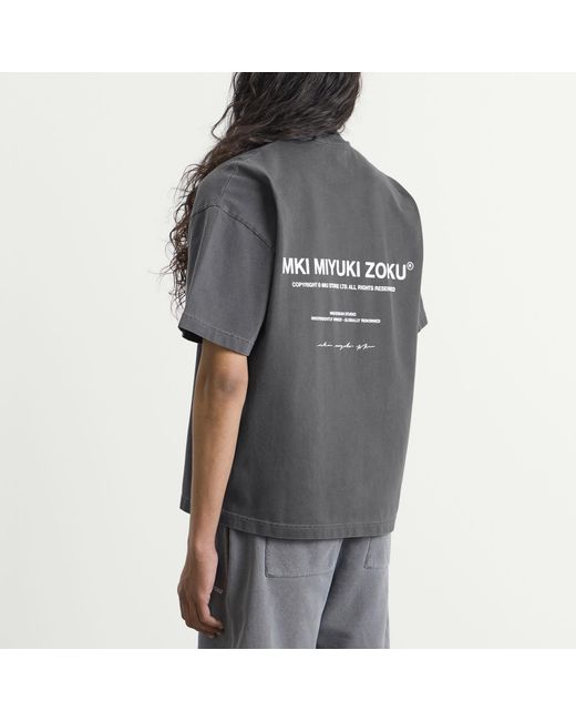 MKI Miyuki-Zoku Gray Design Studio T-Shirt for men