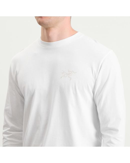 Arc'teryx White Kragg Sl Long Sleeve T-Shirt for men