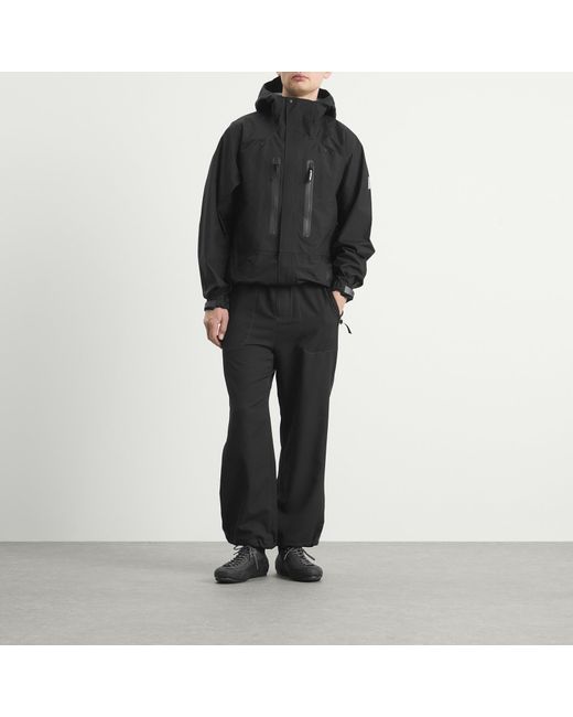 And Wander Black Vent Trousers for men