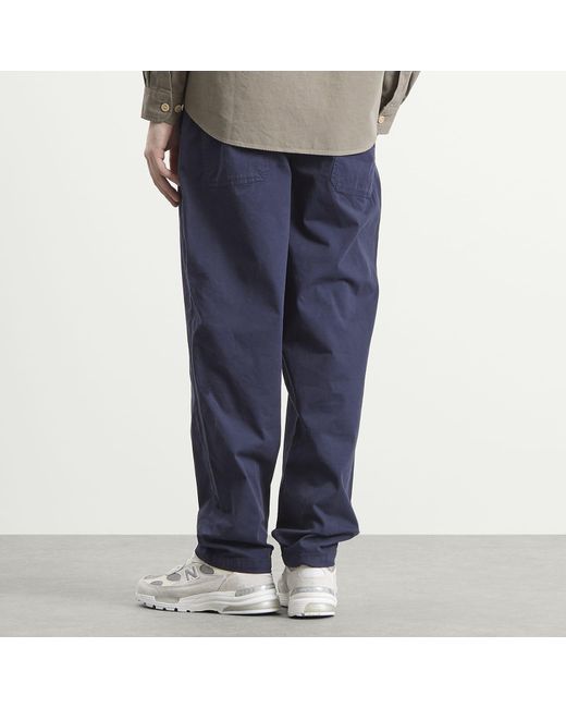 Armor Lux Blue Pleated Trouser for men