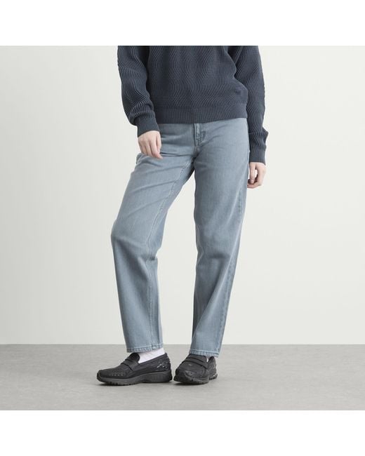 Dime Blue Relaxed Denim Pants