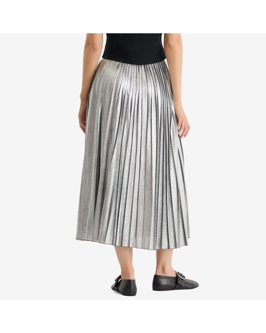 Weekend by Maxmara Gray Gamma Pleated Skirt