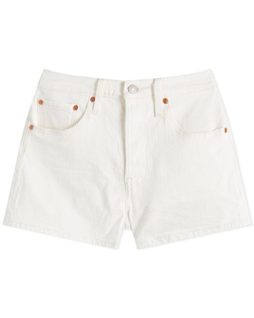 Levi's White Levis 501 Original Shorts
