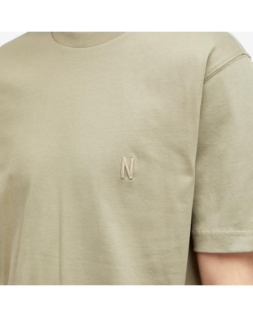 Norse Projects Natural Johannes N Logo T-Shirt for men