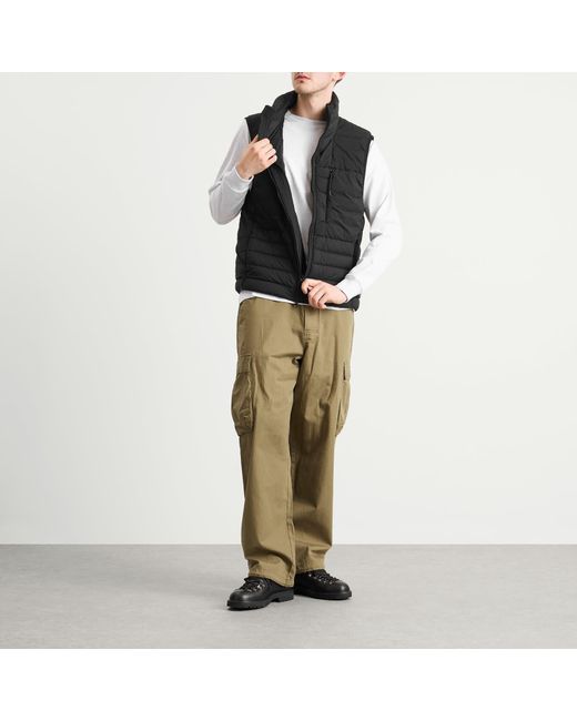 Stone Island Black Seamless Tunnel Nylon Down-Tc Light Vest for men