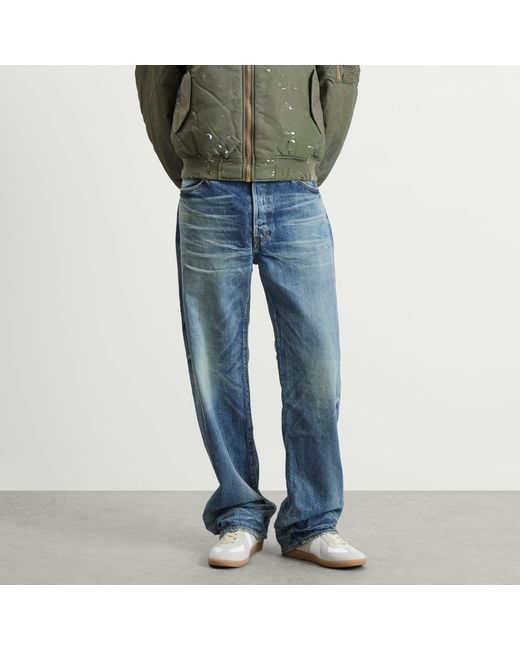 Mastercraft Union Blue Showa Relaxed Taku Jeans True Vintage for men