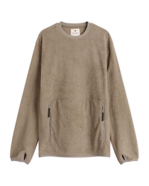 Snow Peak Brown Thermo Control Pullover for men