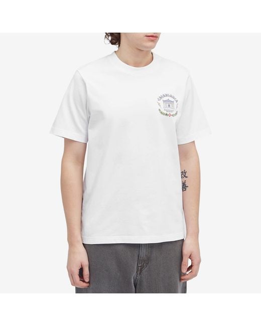 Casablanca White T-Shirt for men