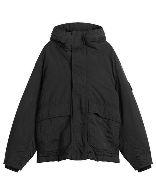 Stone Island Black Naslan-Tc Corrosion Treatment Parka Jacket for men
