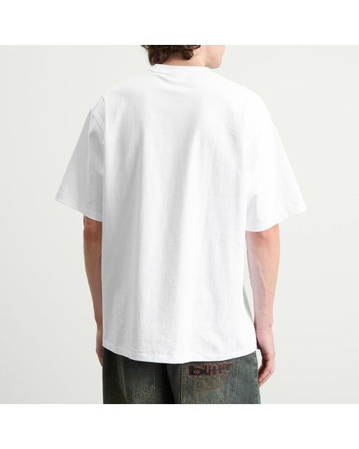 A Bathing Ape White Bape Graphic T-Shirt for men