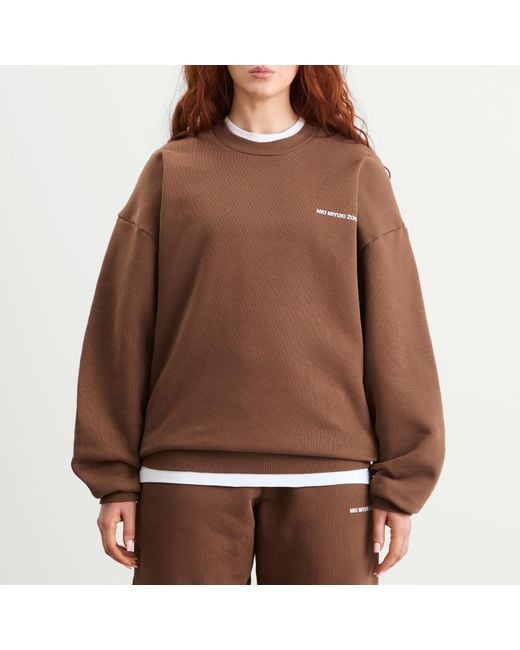 MKI Miyuki-Zoku Brown Uniform Crewneck Sweatshirt