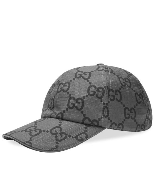 Gucci Gray Gg Ripstop Baseball Cap for men