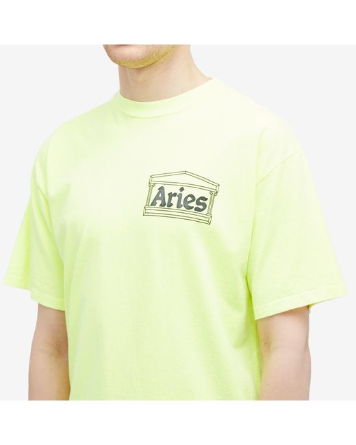 Aries Yellow Temple T-Shirt for men