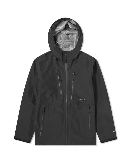 Snow Peak Black Gore-Tex Rain Jacket for men