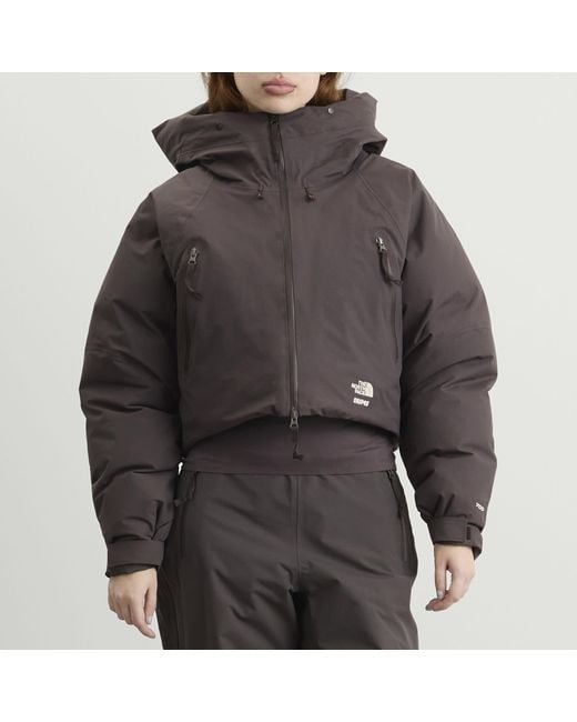 The North Face Gray X Skims W Crop Insulated Jacket