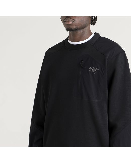 Arc'teryx Black Arcteryx Konseal Crew Sweatshirt for men
