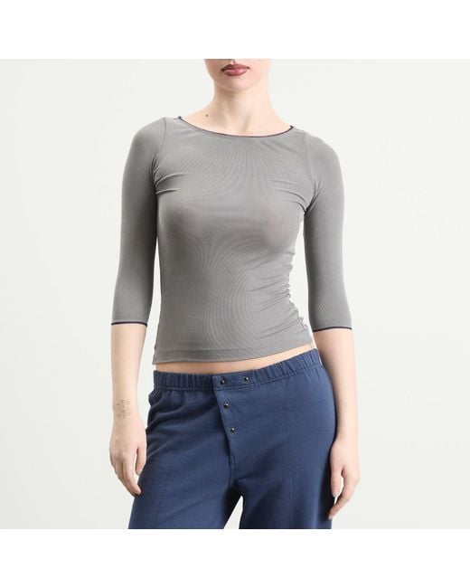 Fruity Booty Gray Second Skins 3/4 Length Top